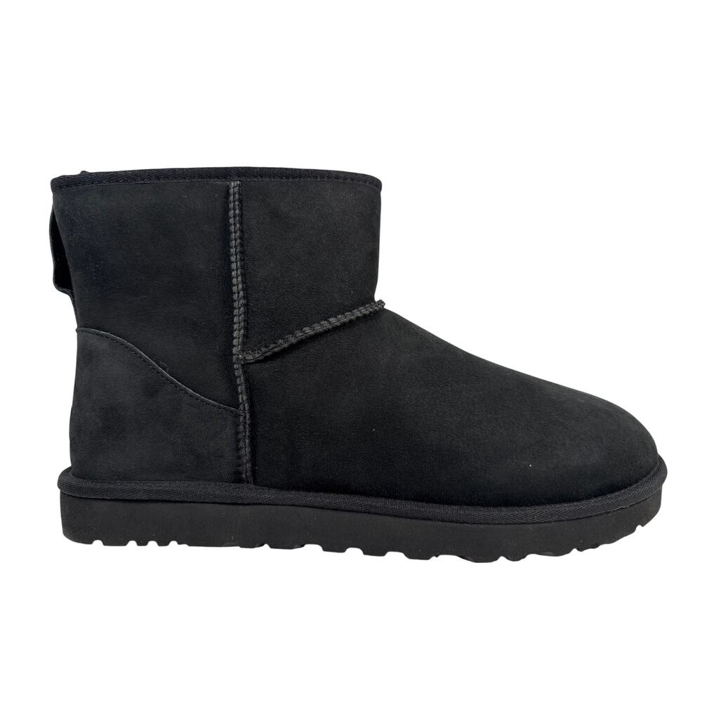 UGG Classic Mini Boots Mens 16 Black Suede‎ Wool Lined 1002072